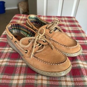 White Mountain Tan Boat Shoes for Women